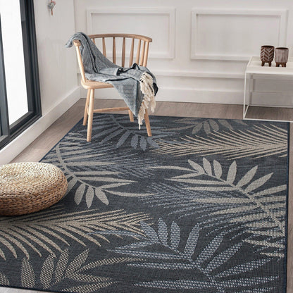 Bahama Palm Frond Indoor/Outdoor Area Rug