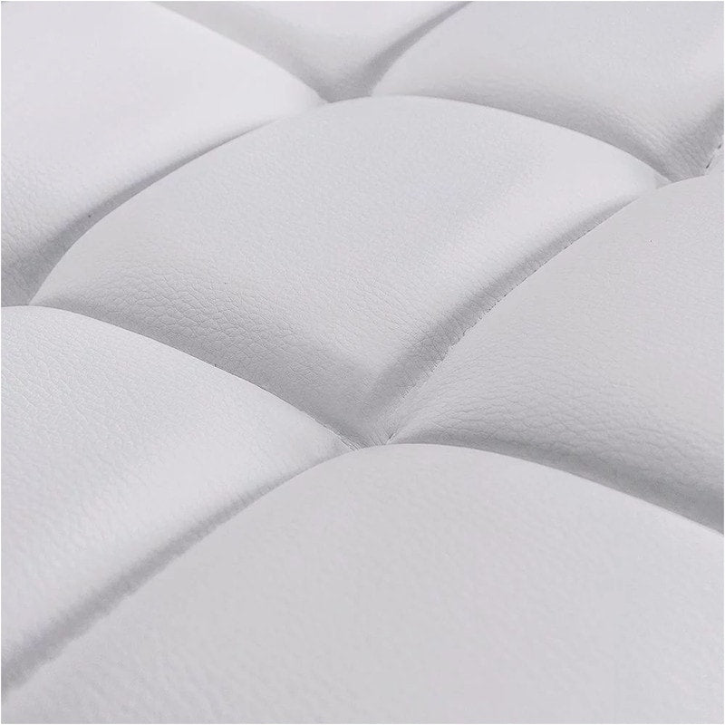 Bar Stools Adjustable Armless Swivel PU Leather Barstools Set of 2