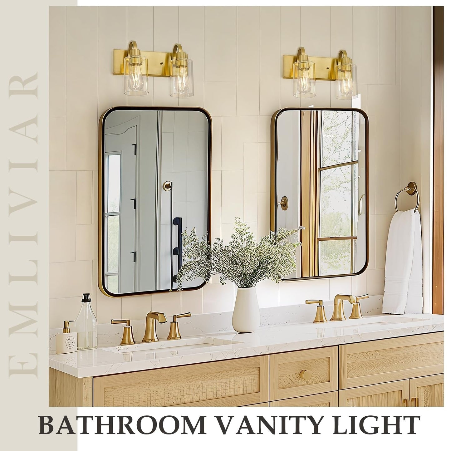 Bathroom Vanity Light Fixtures - Farmhouse Wall Light for Bathroom