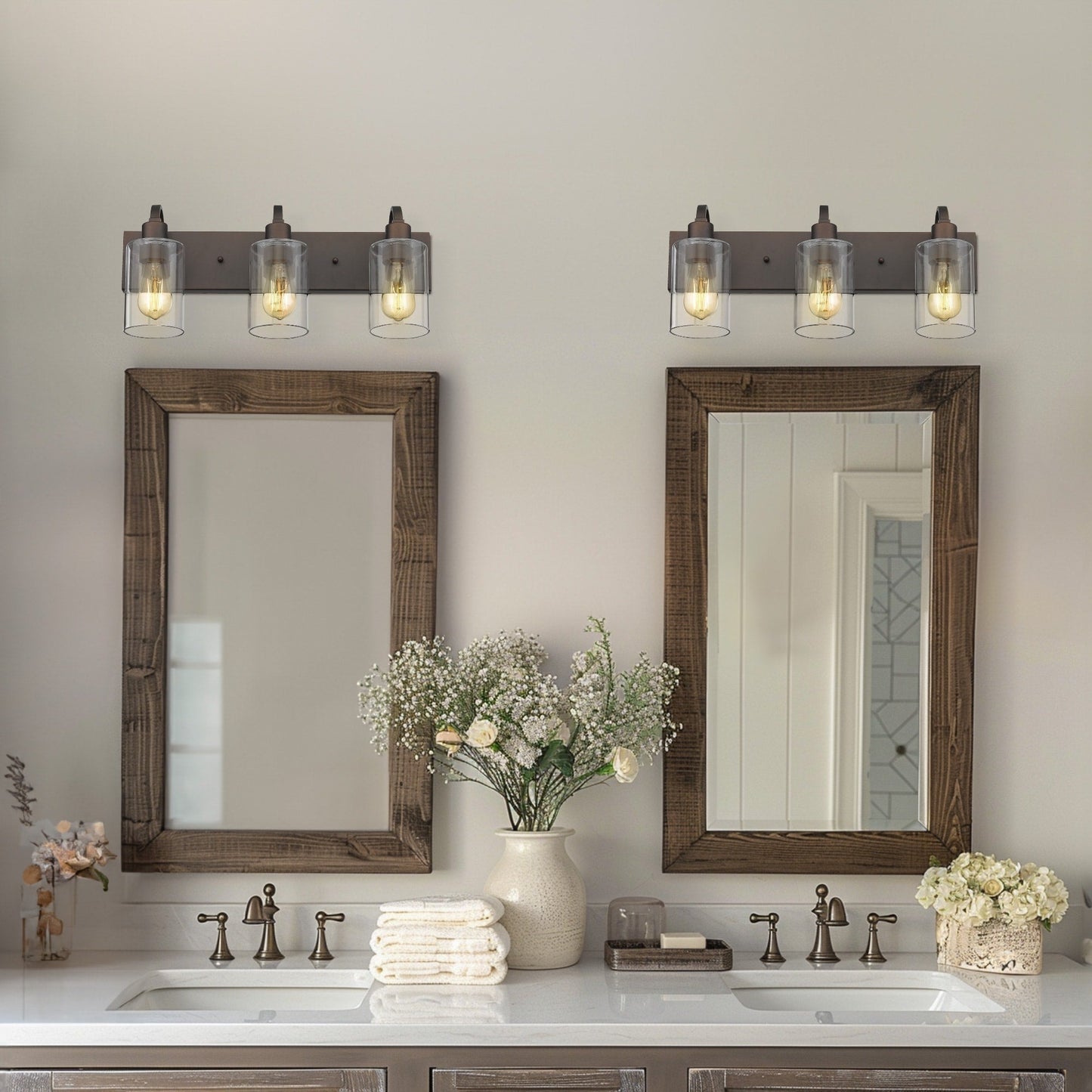 Bathroom Vanity Light Fixtures - Farmhouse Wall Light for Bathroom