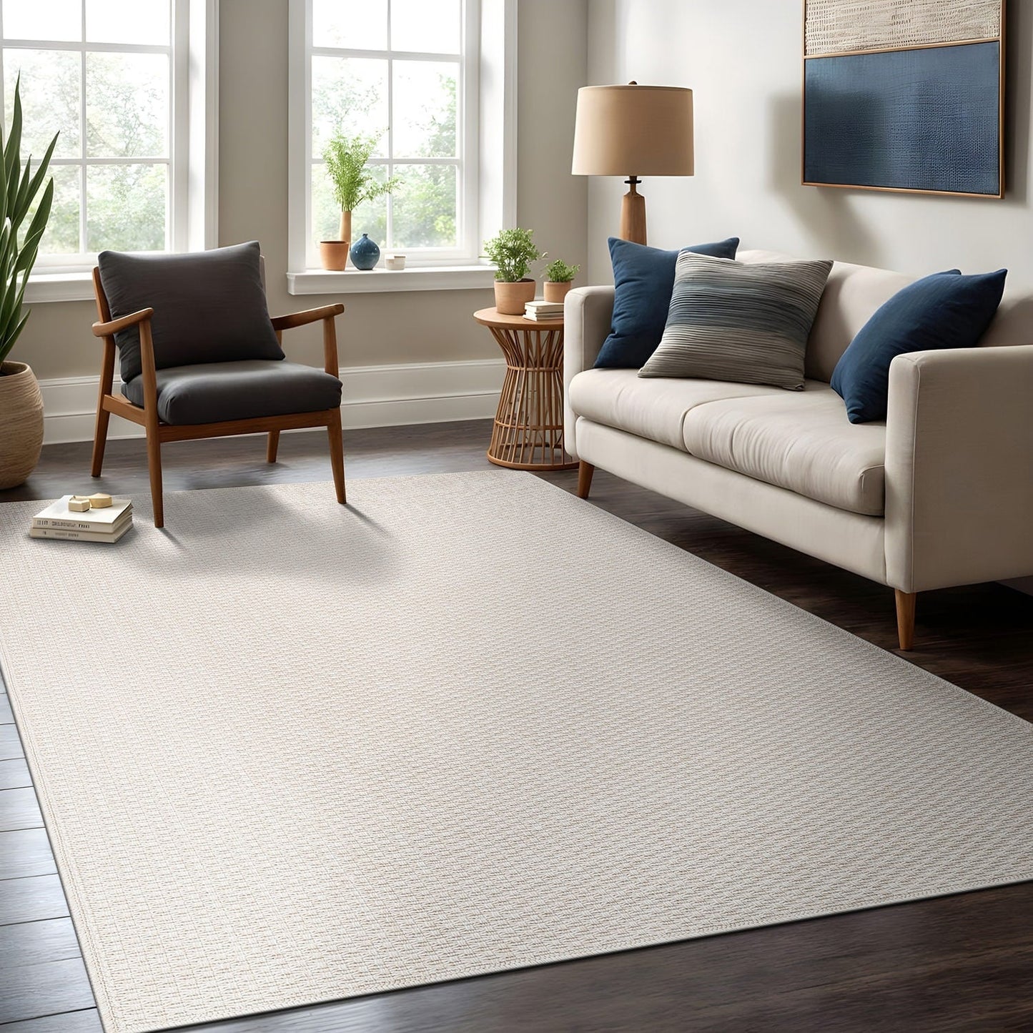 Beverly Rug Easy Clean Non Shedding Jute Rug