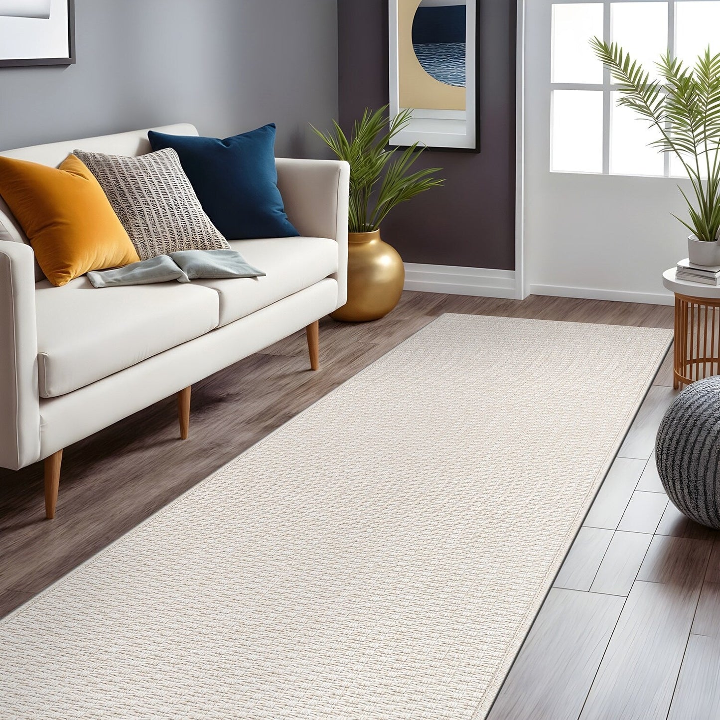 Beverly Rug Easy Clean Non Shedding Jute Rug