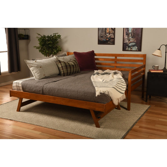 Somette Boho Daybed with Additional Pop Up Bed (Mattresses Not Included)