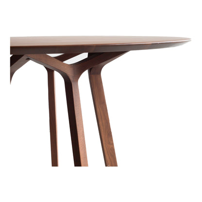 Aldo Round Dining Table Walnut | Moe's Furniture - CB-1027-03-0