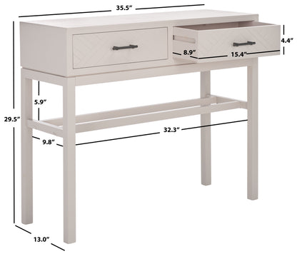 Ajana 2 Drawer Console | Safavieh - CNS5709