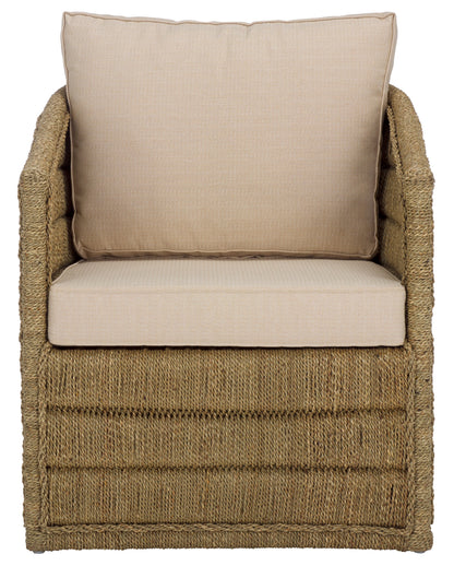 Aikan Woven Sea Grass Accent Chair | Safavieh Couture - CWK2017