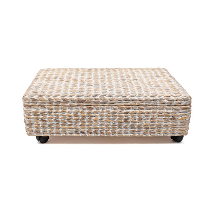 happimess Hyacinth/Wood Underbed Storage Bin with Wheels & Handles