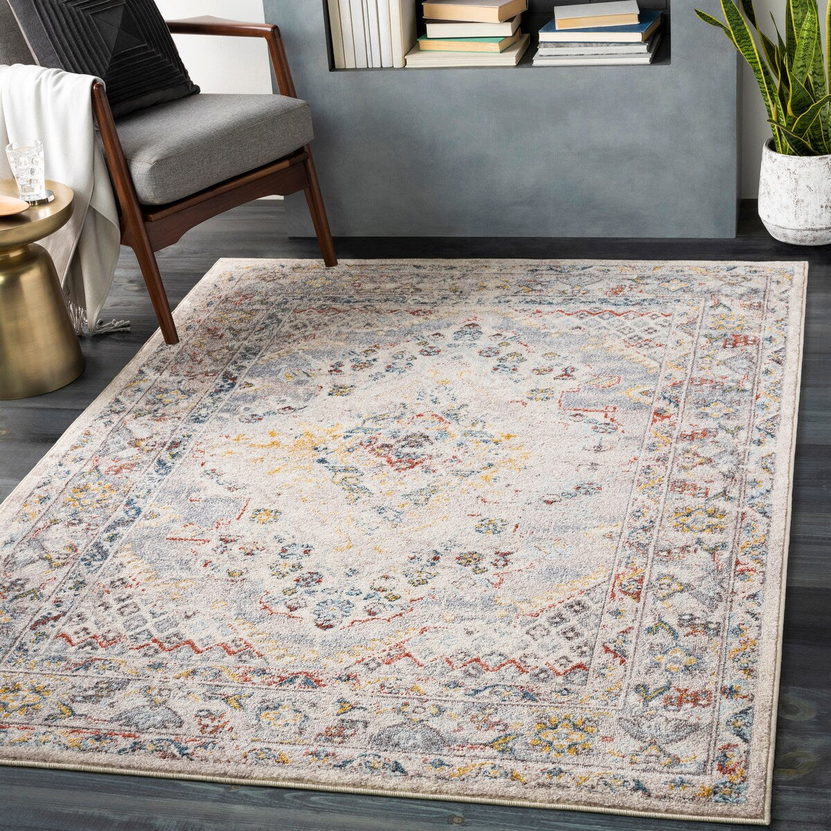 Livabliss Elmas Traditional Persian Medallion Area Rug