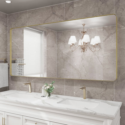 Framed Wall Mounted Bathroom Vanity Mirror