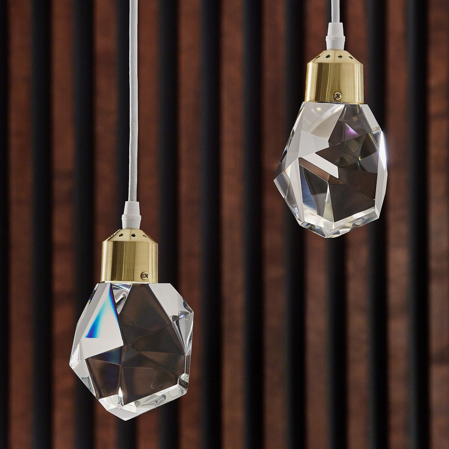 Galway Crystal Rock LED Pendant / Chandelier by iNSPIRE Q Bold
