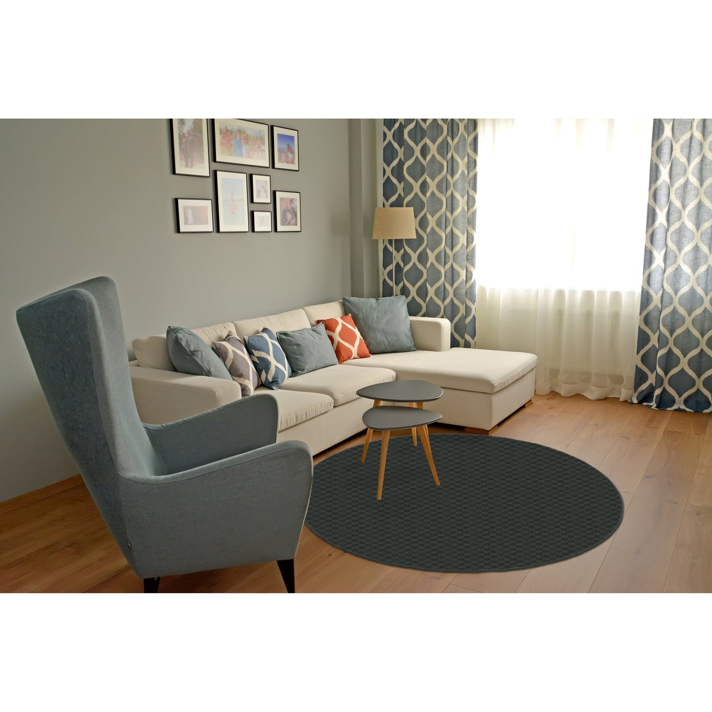 Garland Rug Medallion Solid Indoor Rug