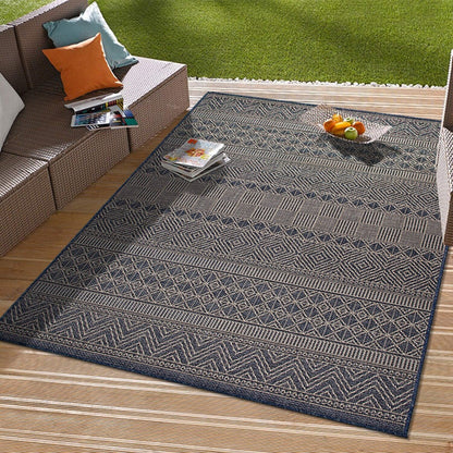 Geometric Bohemian Indoor/Outdoor Area Rug