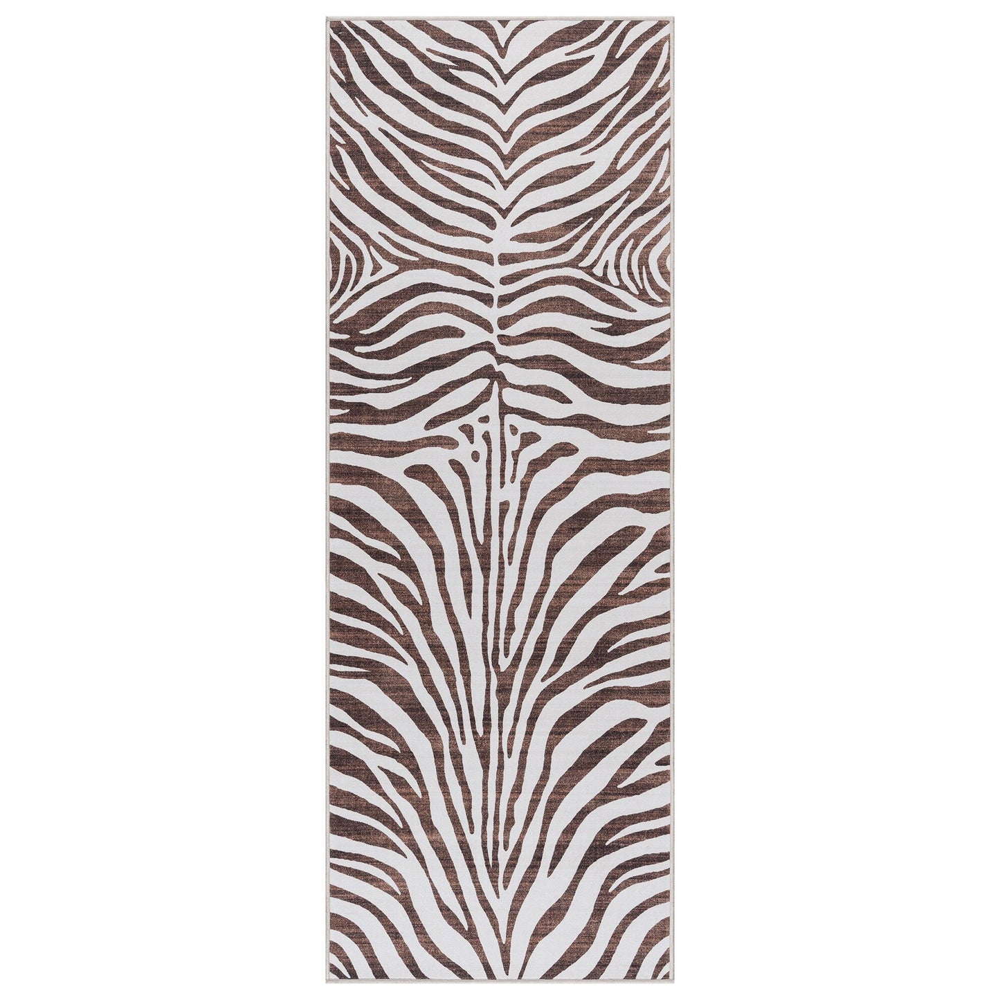 Gertmenian Crystal Print Washable Digital Printed Flat Pile Polyester Slip Resistant Area Rug Collection