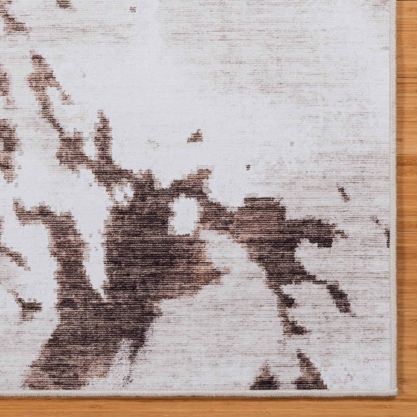 Gertmenian Crystal Print Washable Digital Printed Flat Pile Polyester Slip Resistant Area Rug Collection