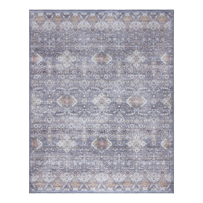 Gertmenian Crystal Print Washable Digital Printed Flat Pile Polyester Slip Resistant Area Rug Collection