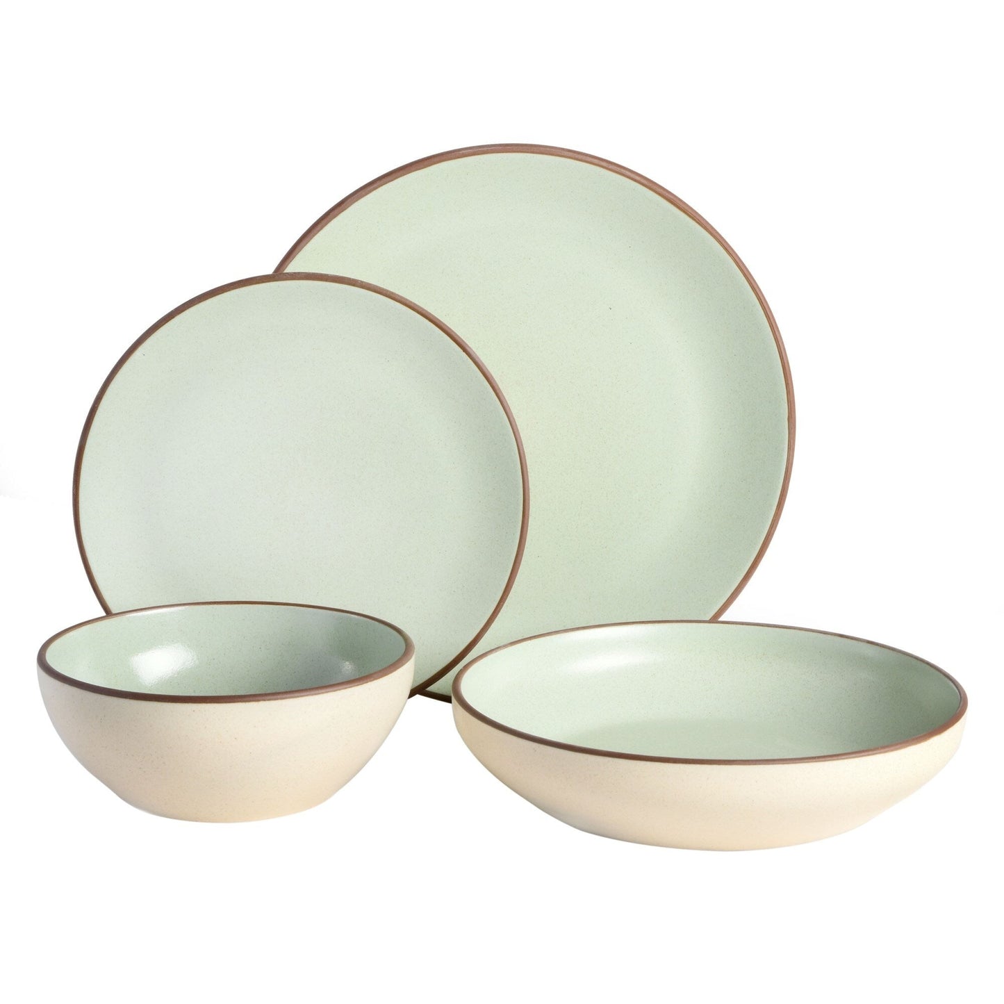 Gibson Elite Contempo Classic 16-Piece Double Bowl Dinnerware Set