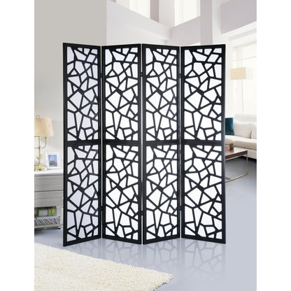 Roundhill Furniture Giyano 4-panel Screen Room Divider