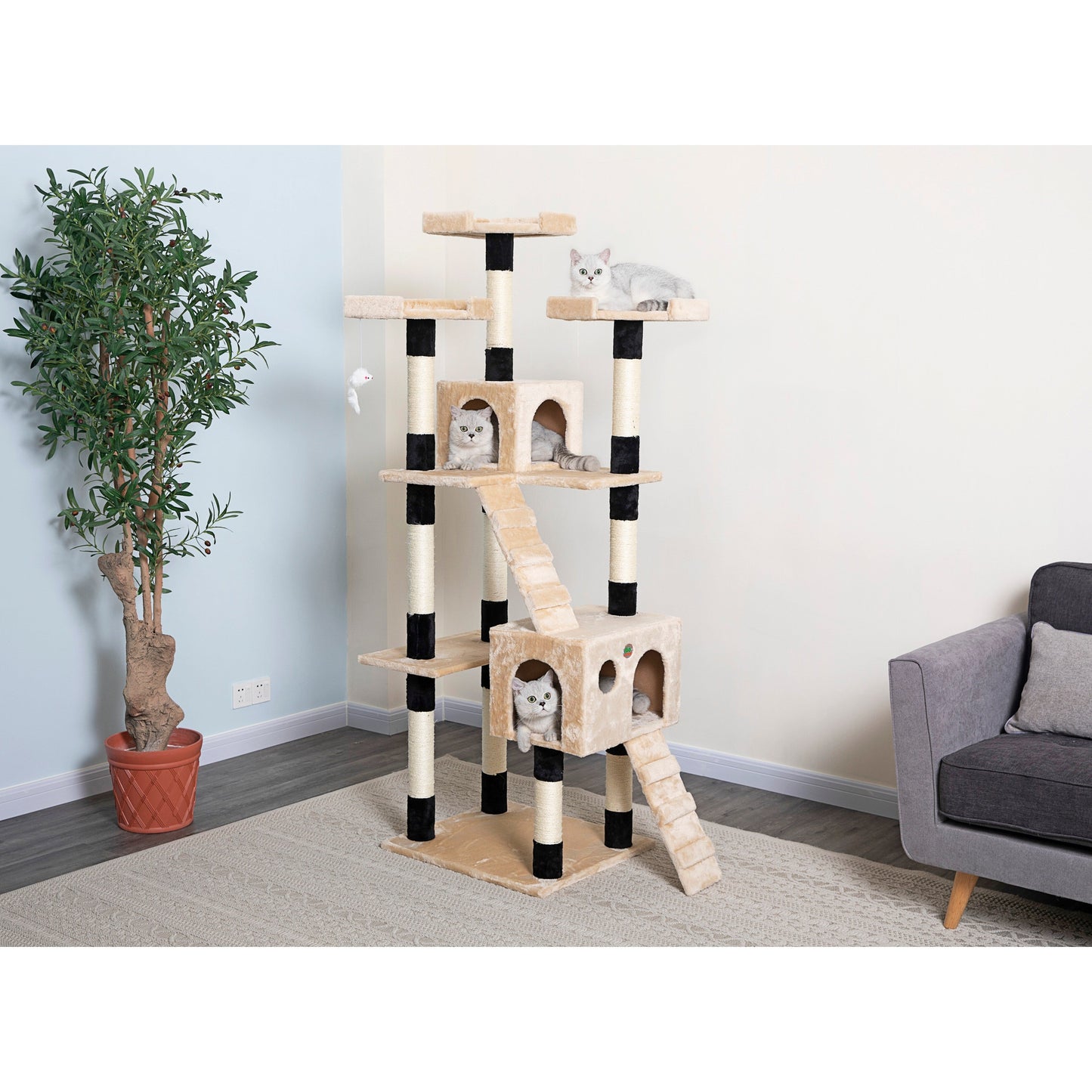 Go Pet Club 72 Cat Tree Furniture