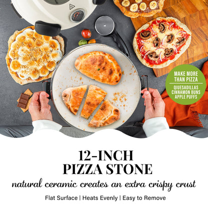 Granitestone Piezano Indoor/Outdoor Electric Pizza Oven w Ceramic Stone