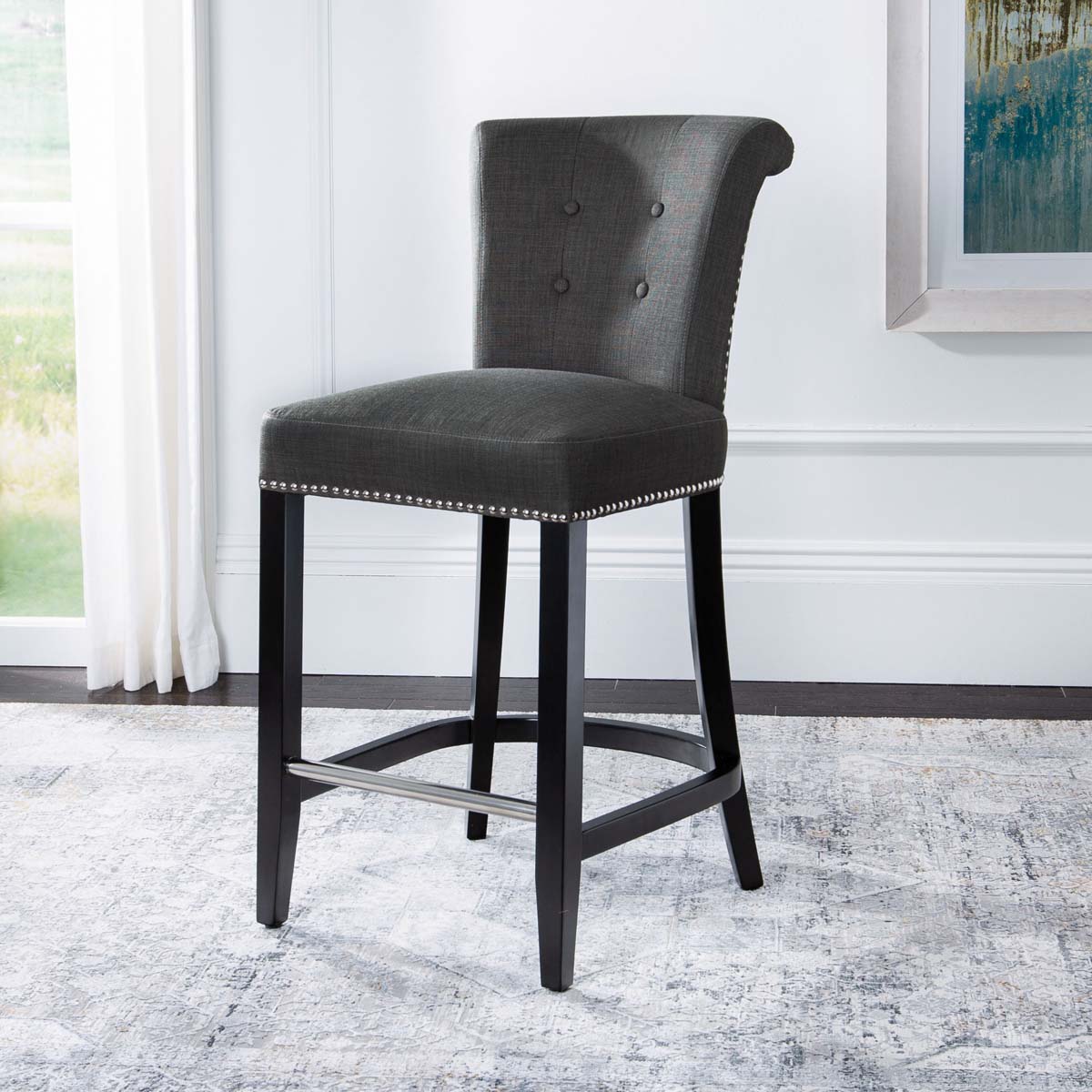 Addo Ring Counter Stool | Safavieh - HUD8241