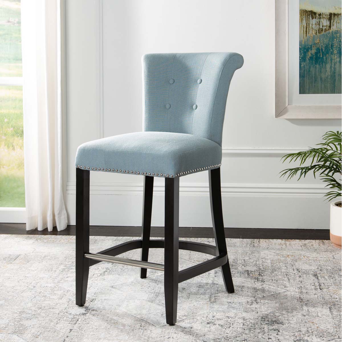 Addo Ring Counter Stool | Safavieh - HUD8241
