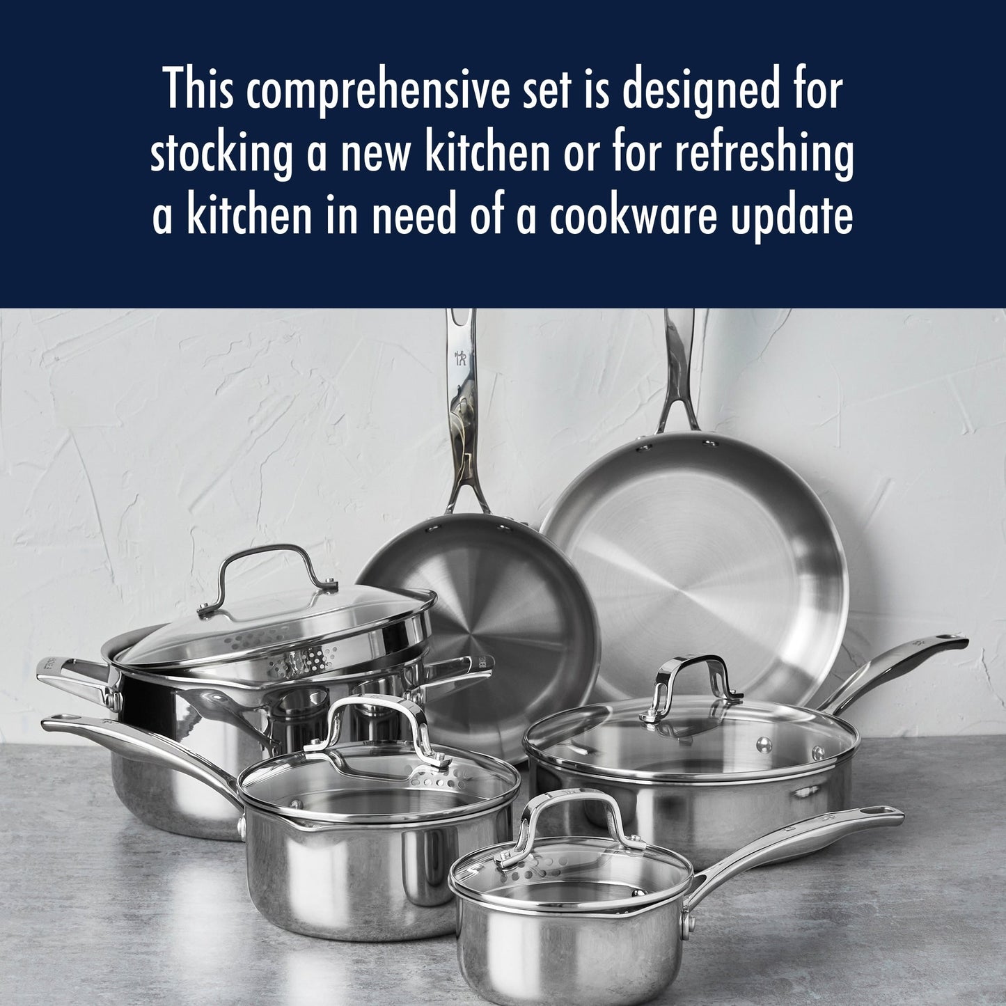 Henckels Clad H3 10-pc Stainless Steel Cookware Set