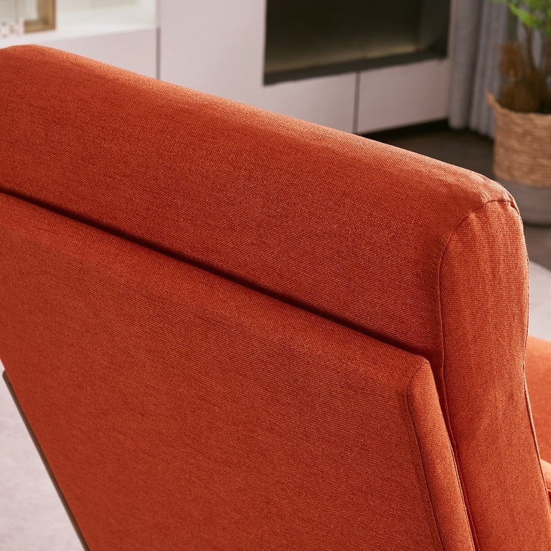 High Back Solid Wood Armrest Backrest Leisure Chair Accent Chair