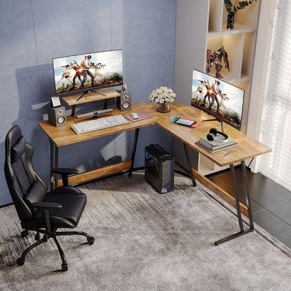 Homall L-Shaped Gaming Desk Computer Corner Desk Office Writing Desk
