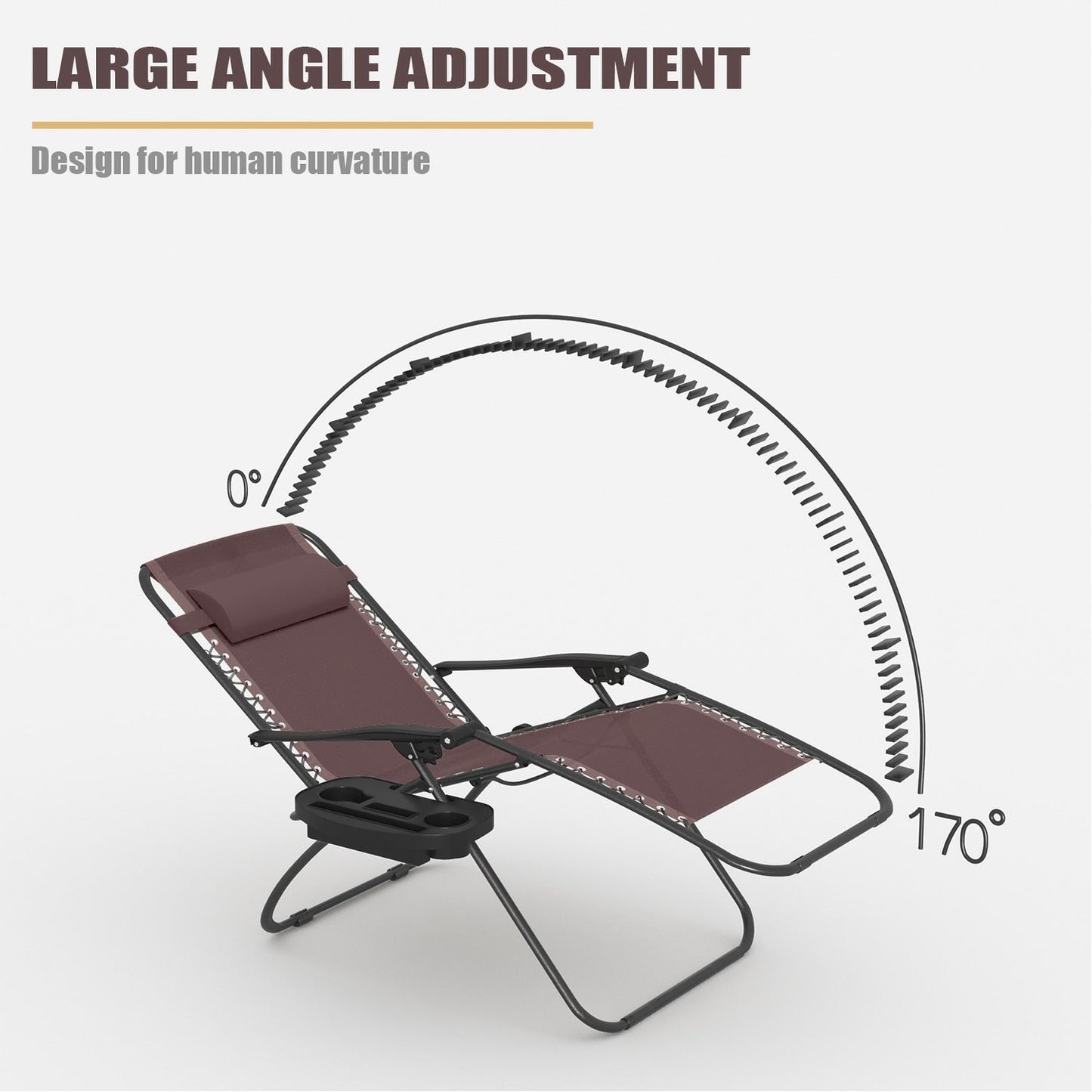 Homall Patio Zero Gravity Chair Lawn Lounge Chair with Pillow Set of 2