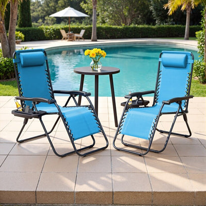 Homall Patio Zero Gravity Chair Lawn Lounge Chair with Pillow Set of 2