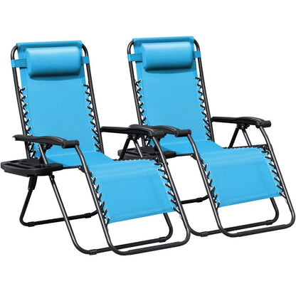 Homall Patio Zero Gravity Chair Lawn Lounge Chair with Pillow Set of 2