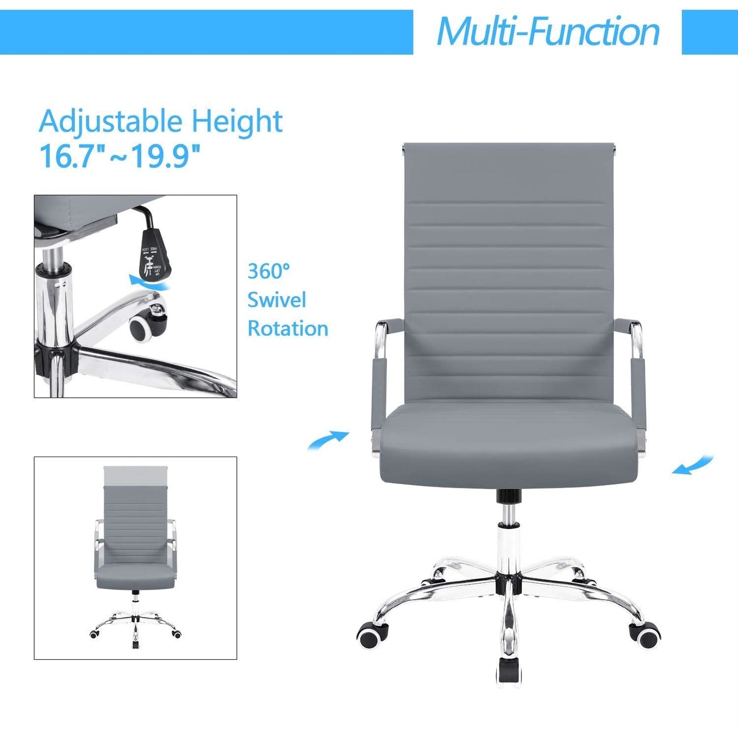 Homall Ribbed Office Chair Computer Desk Chair