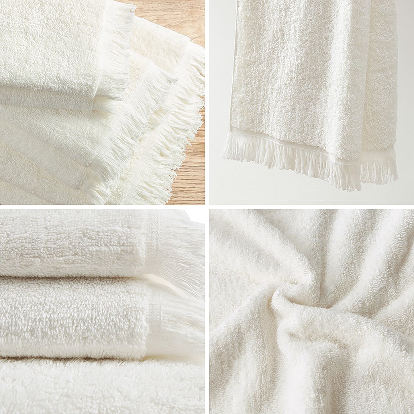 INK+IVY Atlas Cotton Dobby Slub 6 Piece Towel Set