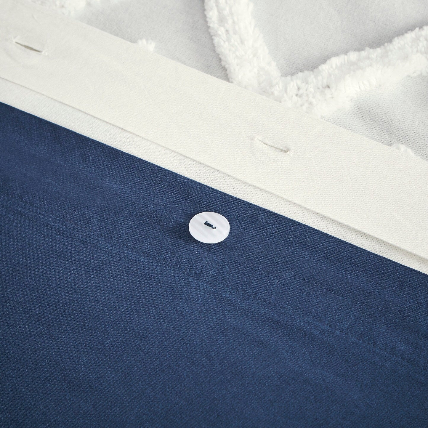 INK+IVY Mila 3 Piece Cotton Duvet Cover Set with Chenille Tufting