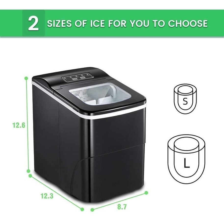 Ice Maker Machine Countertop-Portable Ice Cube Makers 26 lbs in 1 hrs