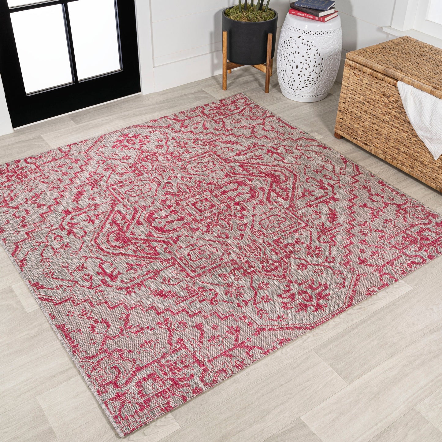 JONATHAN Y Charleston Medallion Indoor/Outdoor Area Rug