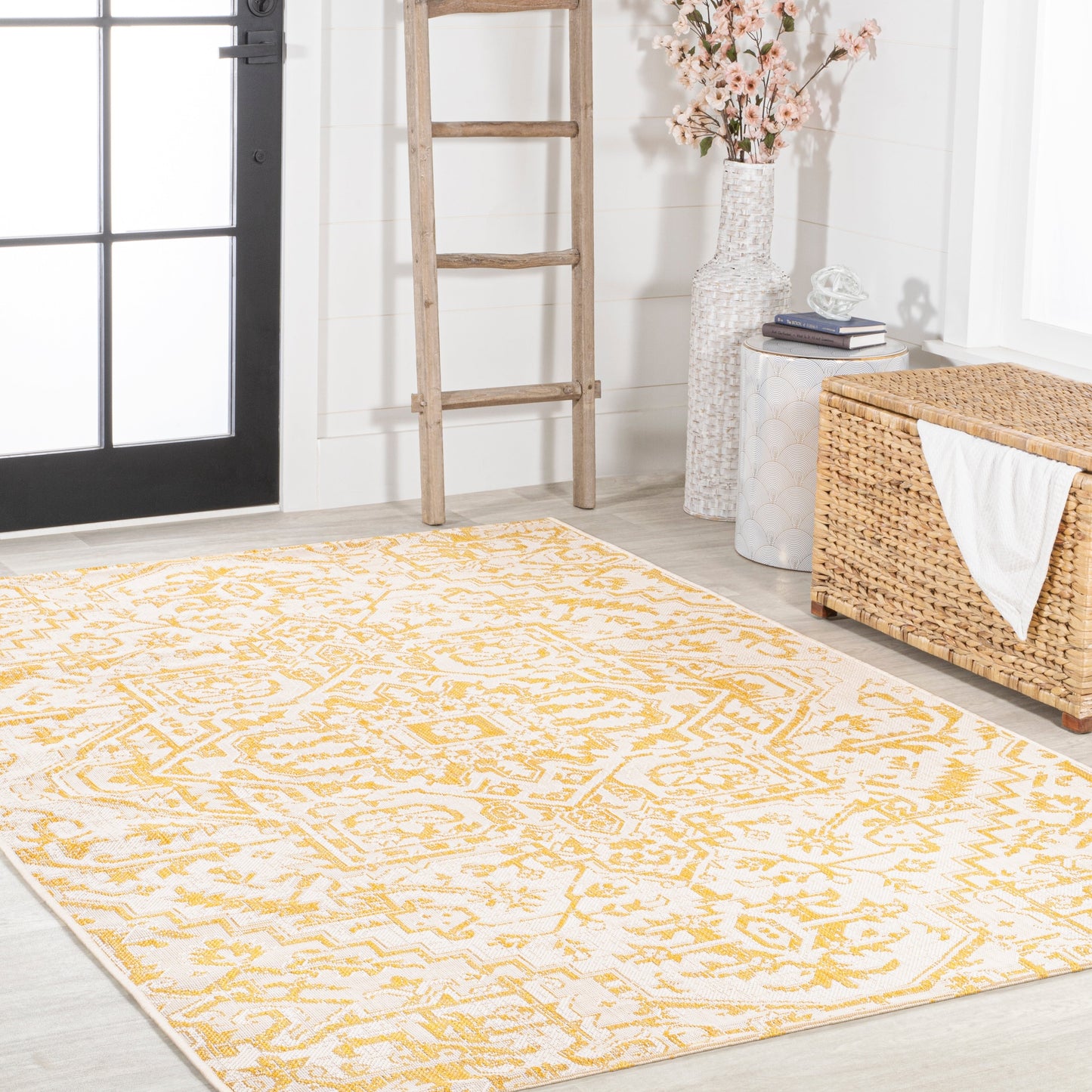 JONATHAN Y Charleston Medallion Indoor/Outdoor Area Rug