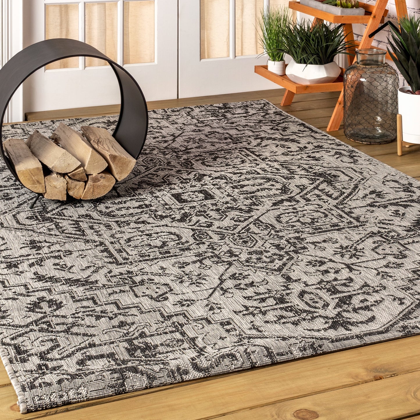 JONATHAN Y Charleston Medallion Indoor/Outdoor Area Rug