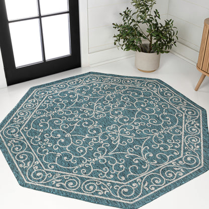 JONATHAN Y Filigree Textured Weave Indoor/Outdoor Area Rug