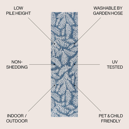 JONATHAN Y Galon Palm Frond Indoor/Outdoor Area Rug