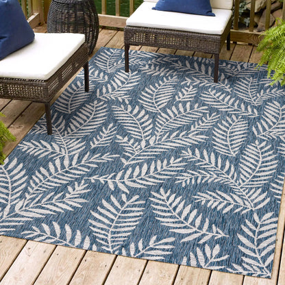 JONATHAN Y Galon Palm Frond Indoor/Outdoor Area Rug