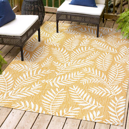 JONATHAN Y Galon Palm Frond Indoor/Outdoor Area Rug