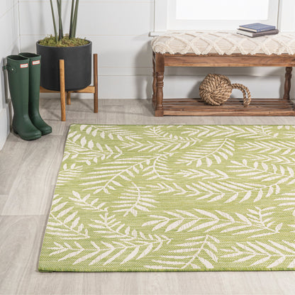 JONATHAN Y Galon Palm Frond Indoor/Outdoor Area Rug