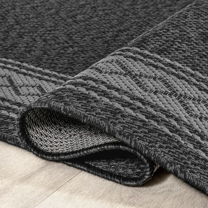 JONATHAN Y Havana Classic Diamond Border Indoor/Outdoor Area Rug