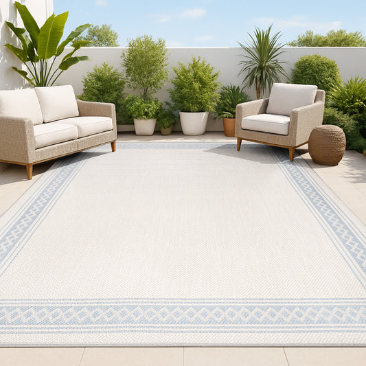 JONATHAN Y Havana Classic Diamond Border Indoor/Outdoor Area Rug