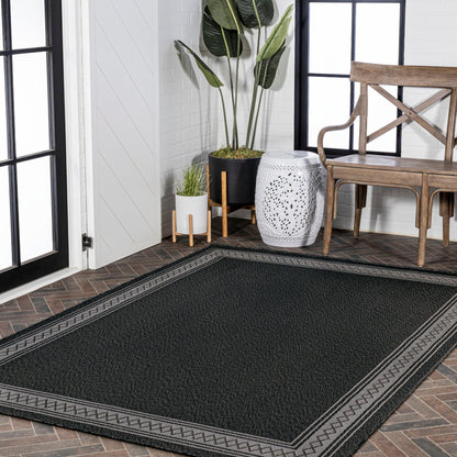 JONATHAN Y Havana Classic Diamond Border Indoor/Outdoor Area Rug