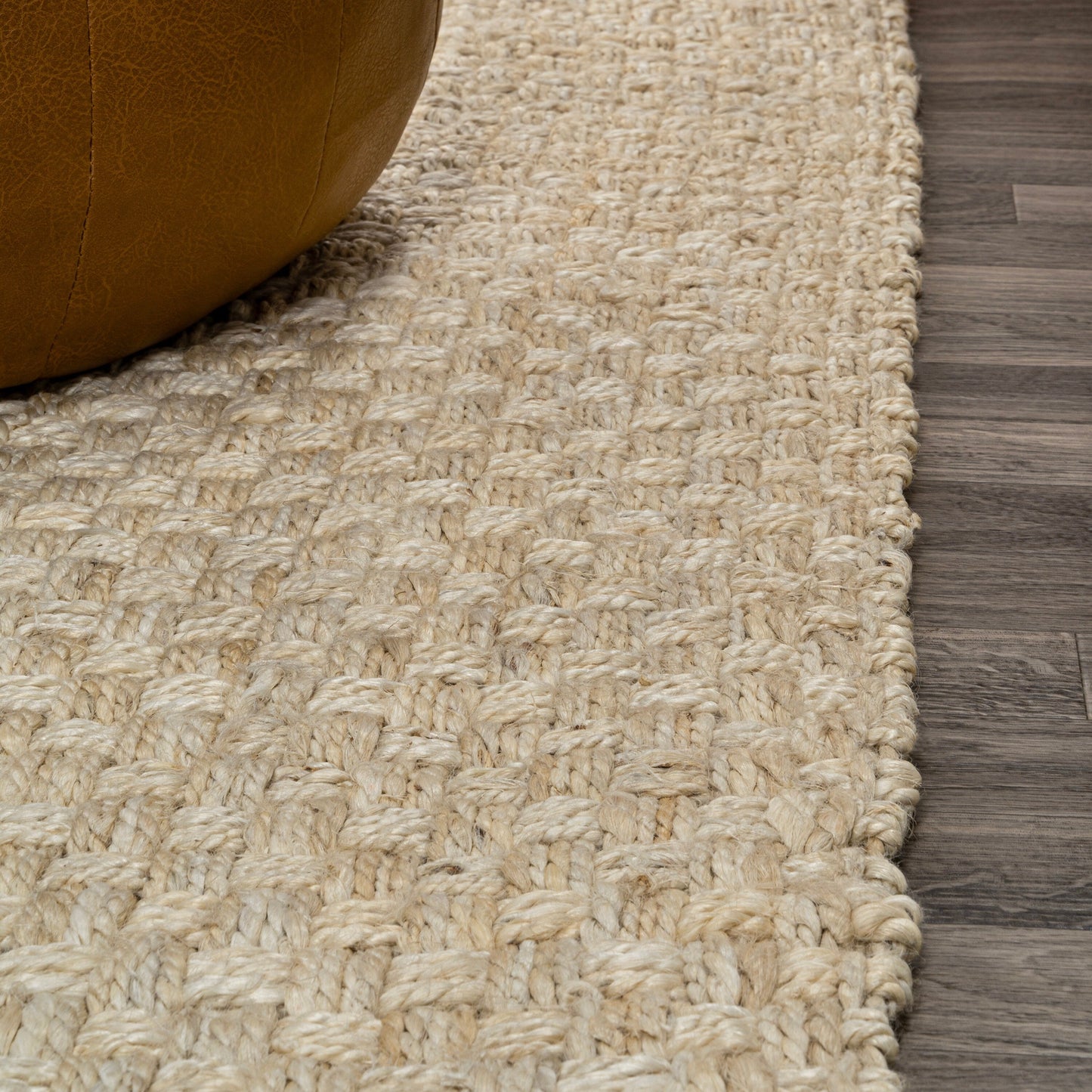 JONATHAN Y Hiro Hand Woven Boucle Chunky Jute Area Rug