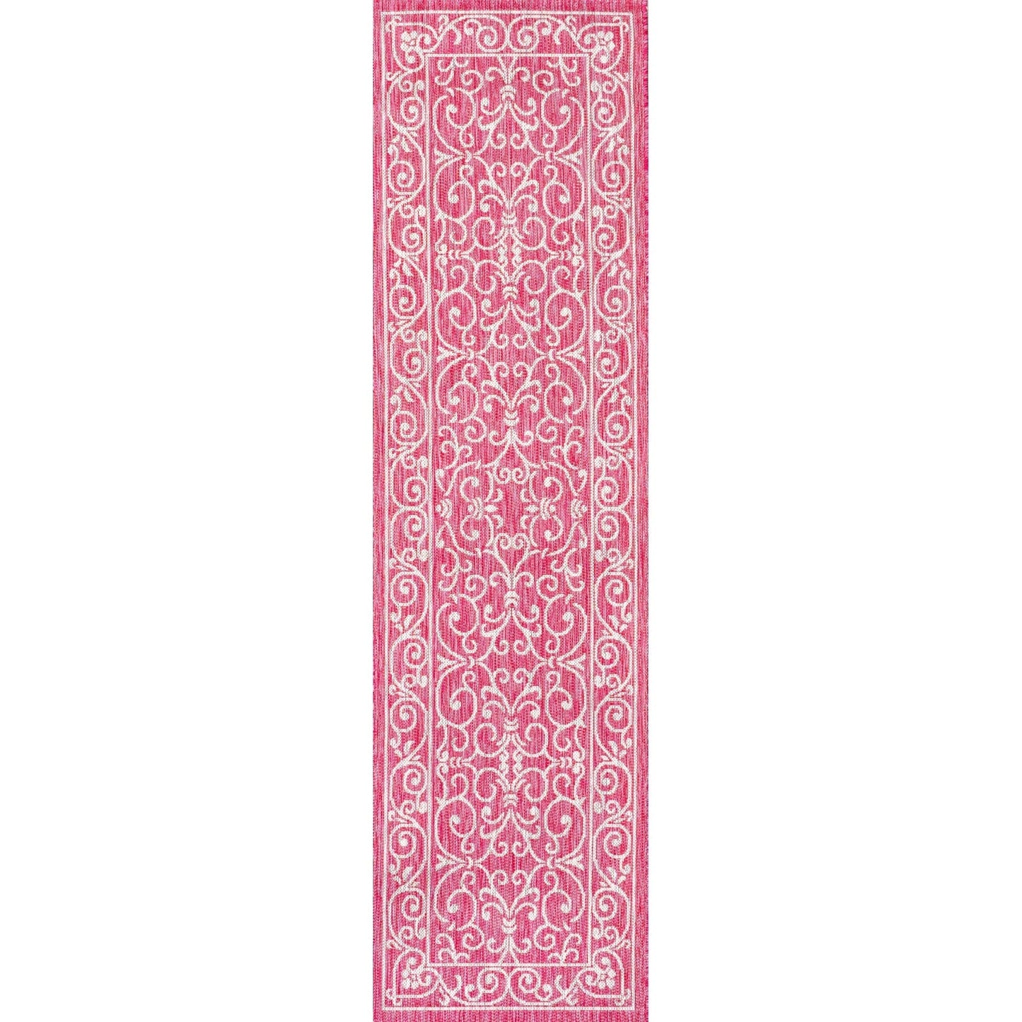 JONATHAN Y Filigree Textured Weave Indoor/Outdoor Area Rug