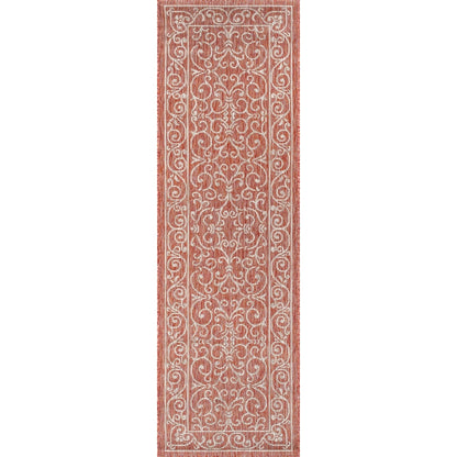 JONATHAN Y Filigree Textured Weave Indoor/Outdoor Area Rug