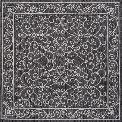 JONATHAN Y Filigree Textured Weave Indoor/Outdoor Area Rug